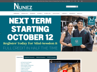 Screenshot of nunez.edu