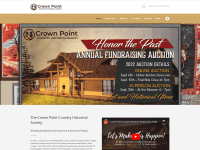 Screenshot of crownpointcountrymuseum.org