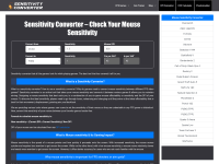 Screenshot of sensitivityconverter.net