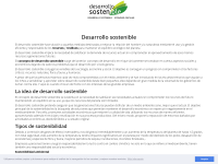 Screenshot of desarrollosostenible.net