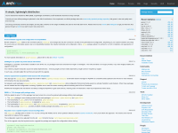 Screenshot of archlinux.org