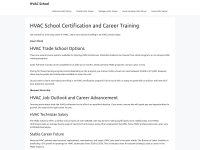 Screenshot of hvacschool.net