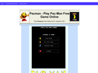 screenshot of pacman-game-online
