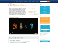 Screenshot of shapeoflife.org