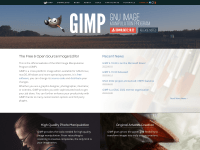 Screenshot of gimp.org