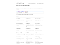 Screenshot of codemirror.net