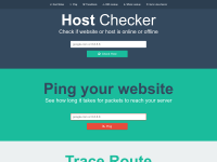 Screenshot of hostchecker.net