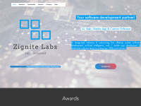 Screenshot of zignite.io