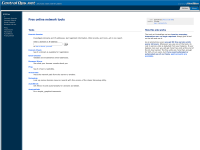 Screenshot of centralops.net