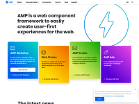 Screenshot of ampproject.org