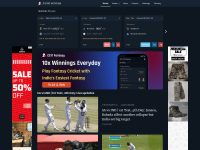 Screenshot of cricketexchange.in
