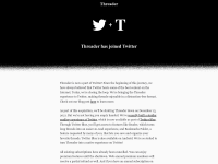 Screenshot of threader.app
