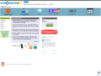 Screenshot of appcreator24.net