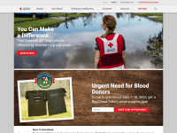 Screenshot of redcross.org