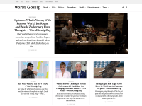 Screenshot of worldgossip.org