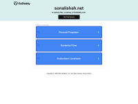 Screenshot of sonalishah.net