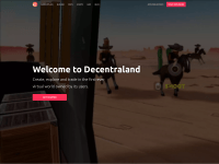 Screenshot of decentraland.org