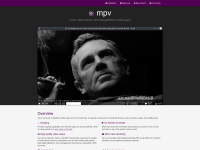 Screenshot of mpv.io