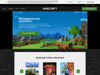 Screenshot of minecraft.net