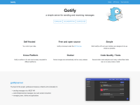 Screenshot of gotify.net