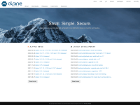 Screenshot of alpinelinux.org