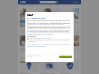 Screenshot of gmx.net