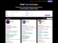 Screenshot of topstartups.io