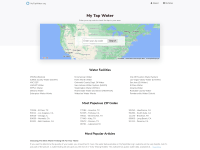 Screenshot of mytapwater.org