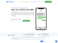 Screenshot of sakari.io