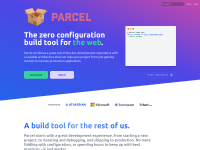 Screenshot of parceljs.org