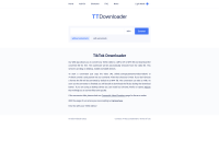 Screenshot of ttdownloader.net