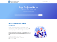 Screenshot of businessnamegenerator.net