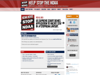 Screenshot of stopndaa.org