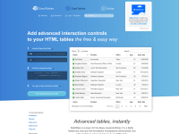 Screenshot of datatables.net