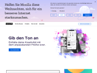 Screenshot of mozilla.org