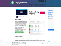 Screenshot of angryip.org