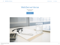 screenshot of webserververse