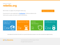 Screenshot of rebelio.org