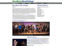 screenshot of newmusicnewcollege