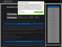 Screenshot of sensitivityconverter.net