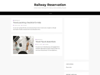 Screenshot of railwayreservation.co.in
