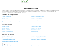 screenshot of modelodecontrato